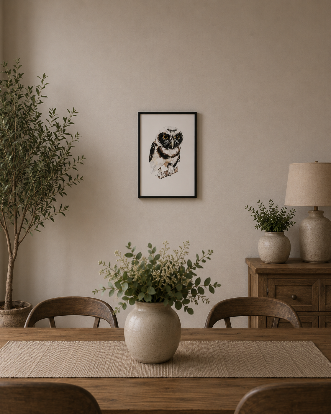 Little Owl Fine Art Print – A4