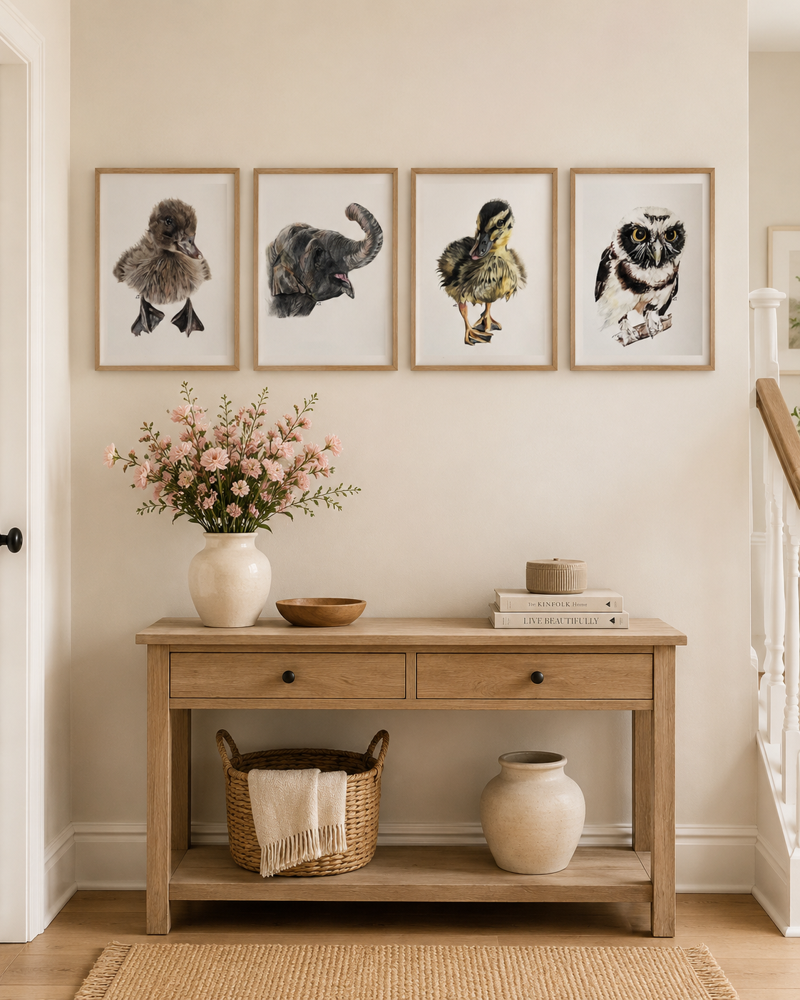 Playful Elephant Fine Art Print – A4
