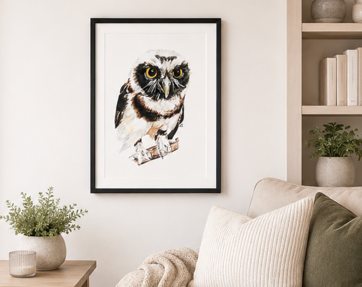 Little Owl Fine Art Print – A4
