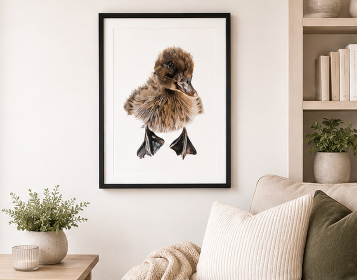 Curious Duckling Fine Art Print – A4
